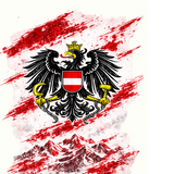 Österreich Nation Alloverprint T-Shirt