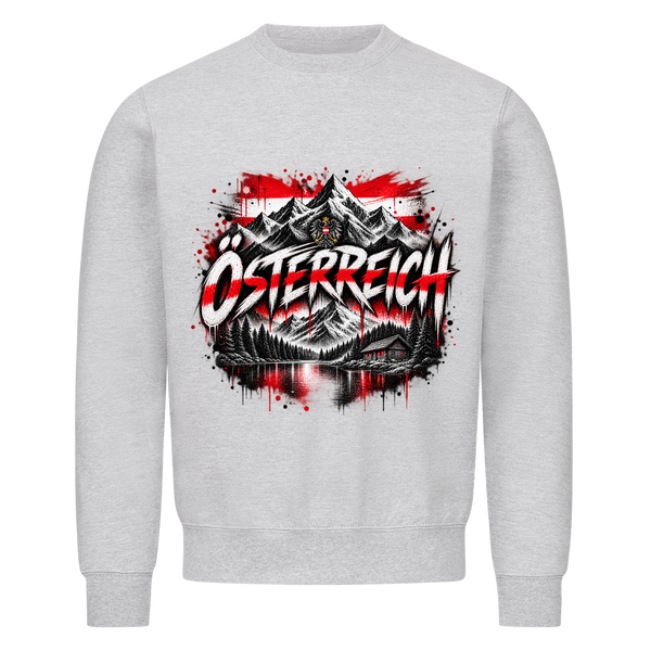 Österreich Sweatshirt – Alpen Frontprint