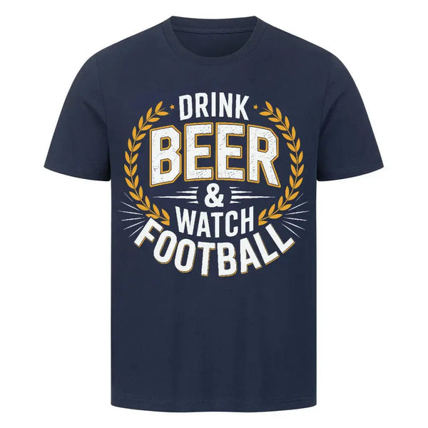 Guinness Beer T Shirt – Fußball & Bier Lifestyle Shirt (Frontdruck)