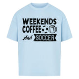 Oversized coffee shirt mit Frontdruck