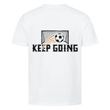 Premium T-Shirt – Keep Going Shirt mit Rückendruck