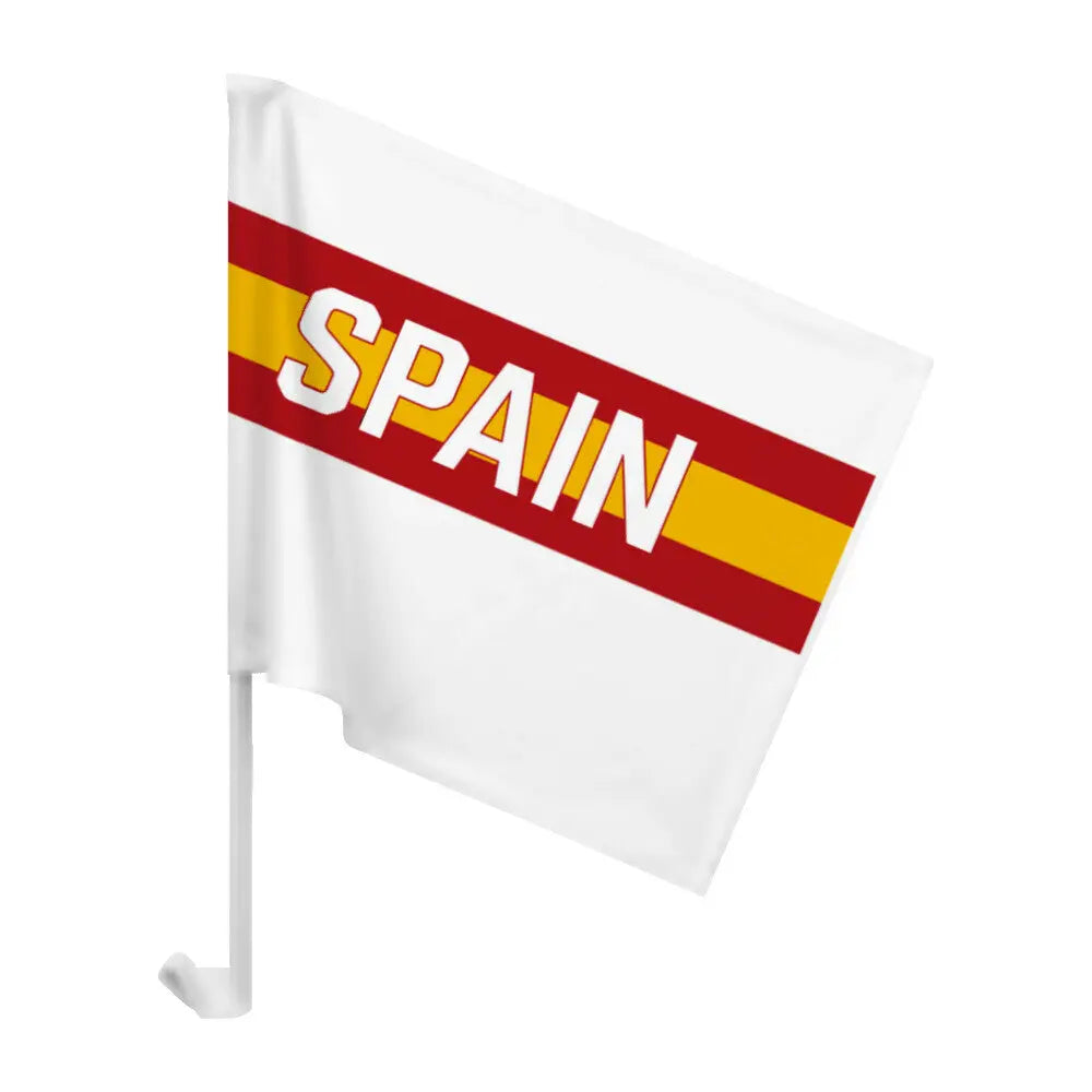 Autoflagge Spain weiß