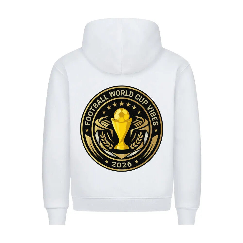 Football World Cup Vibes Hoodie weiß