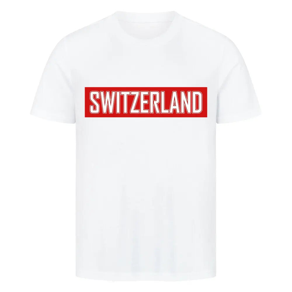 Premium Fußball-Fanshirt der Schweizer Nationalmannschaft in Weiß mit hochwertigem, cleanem Design für einen modernen und sportlichen Look.
