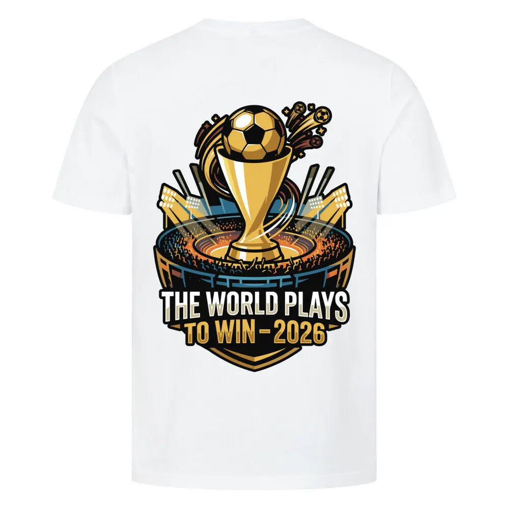 The World Plays To Win Stadion Shirt weiß