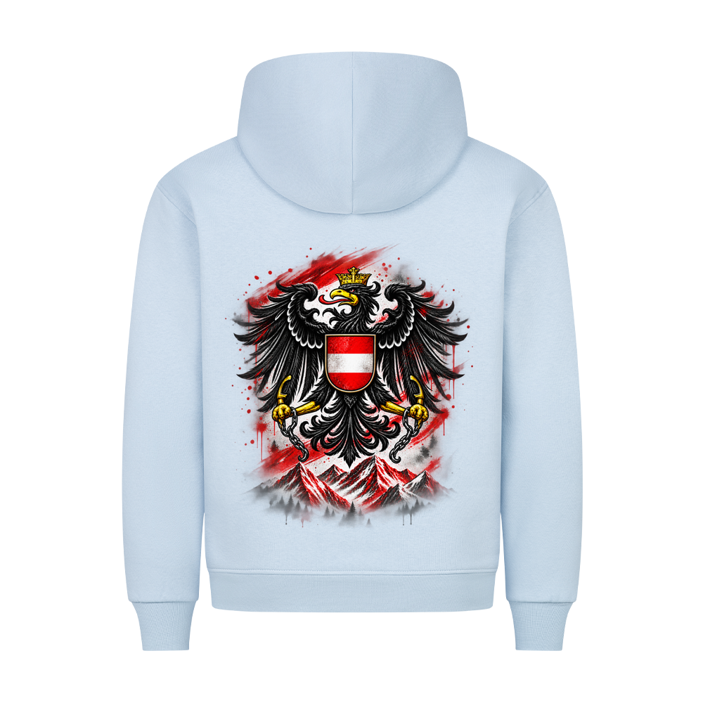 Österreich  Hoodie – Adler & Alpen Backprint