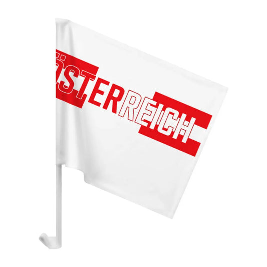 Autoflagge Österreich weiß