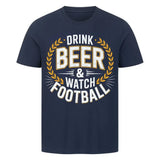Guinness Beer T Shirt – Fußball & Bier Lifestyle Shirt (Frontdruck)