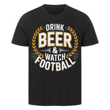 Guinness Beer T Shirt – Fußball & Bier Lifestyle Shirt (Frontdruck)