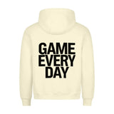Premium Game Every Day Statement Hoodie mit Rückendruck