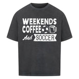 Oversized coffee shirt mit Frontdruck
