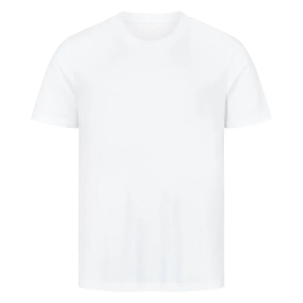 Premium Keep going Shirt: Weißes T-Shirt, Vorderseite unbedruckt – minimalistisches Design für jeden Look