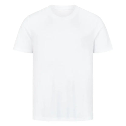 Premium Keep going Shirt: Weißes T-Shirt, Vorderseite unbedruckt – minimalistisches Design für jeden Look