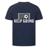 Premium T-Shirt – Keep Going Shirt mit Rückendruck