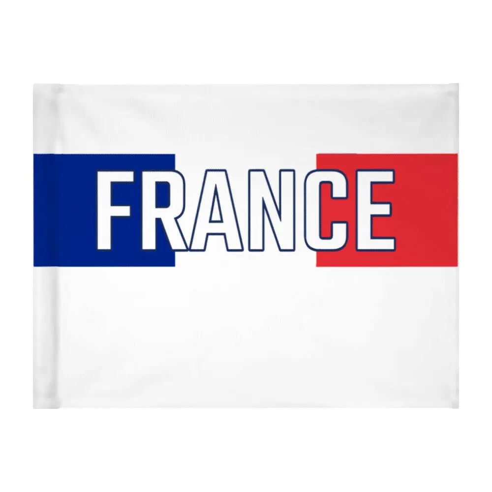 Autoflagge Franch weiß