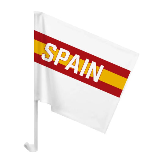 Autoflagge Spain weiß