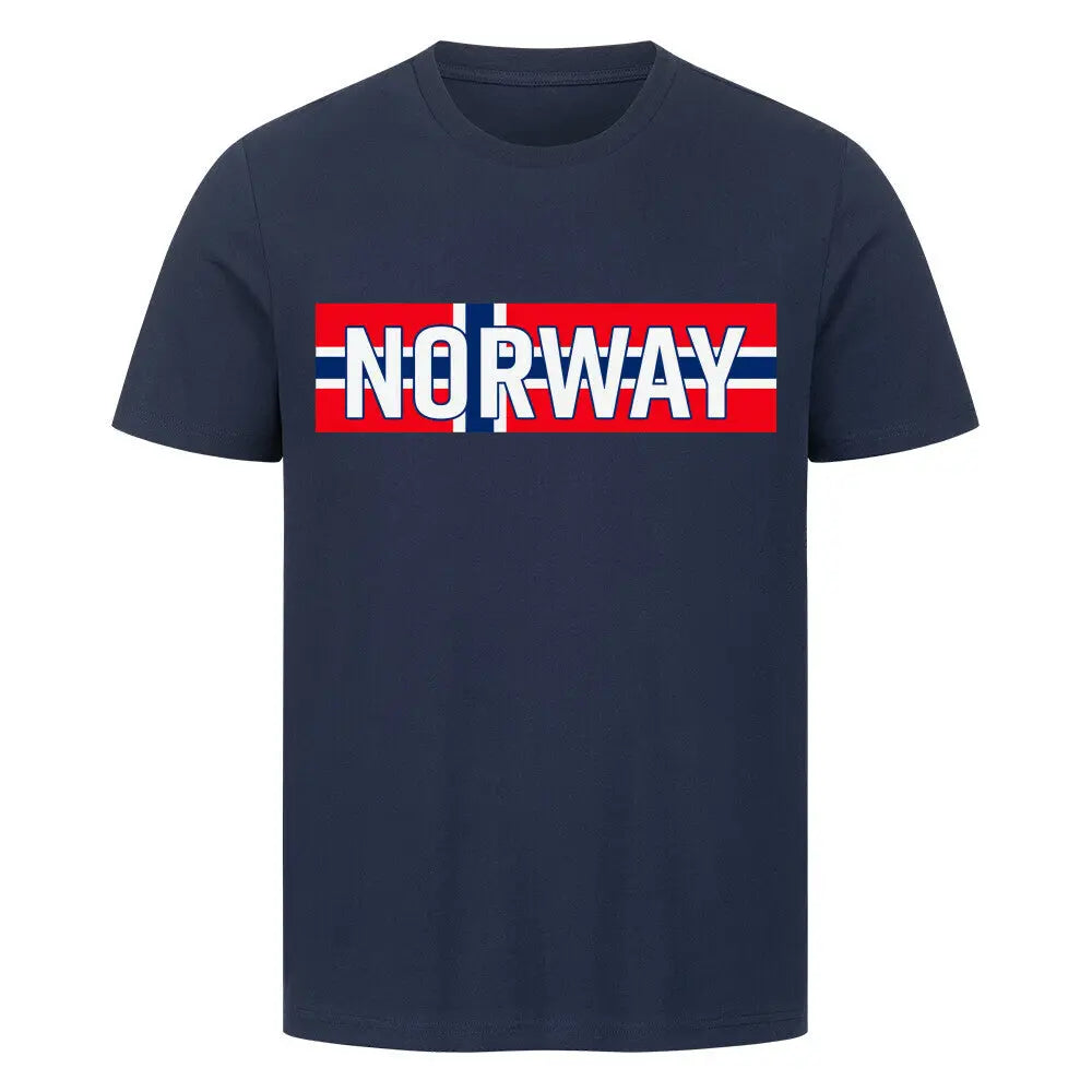 Oversized Fußball-Fanshirt der norwegischen Nationalmannschaft in French Navy mit hochwertigem Premium-Fit für einen modernen und sportlichen Look.