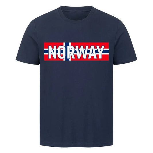 Oversized Fußball-Fanshirt der norwegischen Nationalmannschaft in French Navy mit hochwertigem Premium-Fit für einen modernen und sportlichen Look.