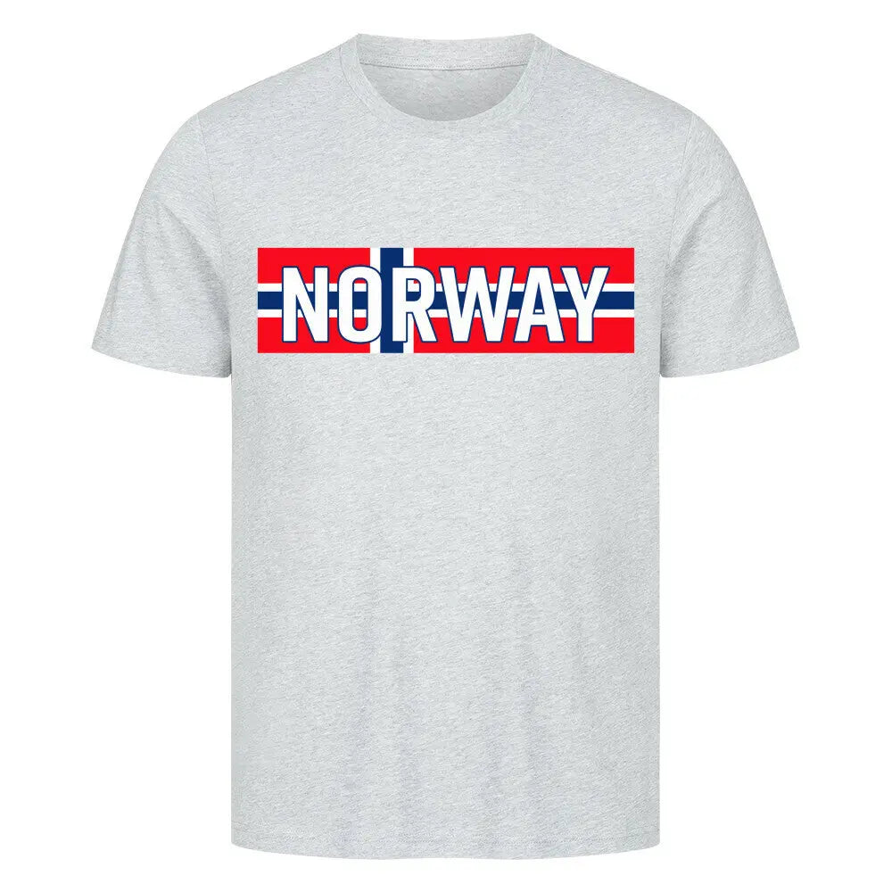 Premium Fußball-Fanshirt der norwegischen Nationalmannschaft in Heather Grey mit hochwertigem, bequemen Fit für einen modernen und sportlichen Look.