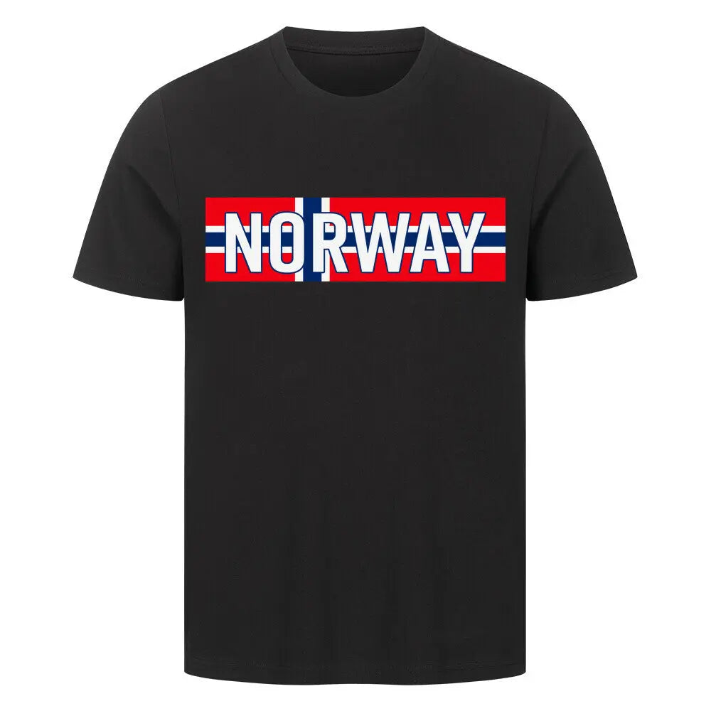 Premium Fußball-Fanshirt der norwegischen Nationalmannschaft in Schwarz mit hochwertigem, zeitlosem Design für einen sportlichen und modernen Look