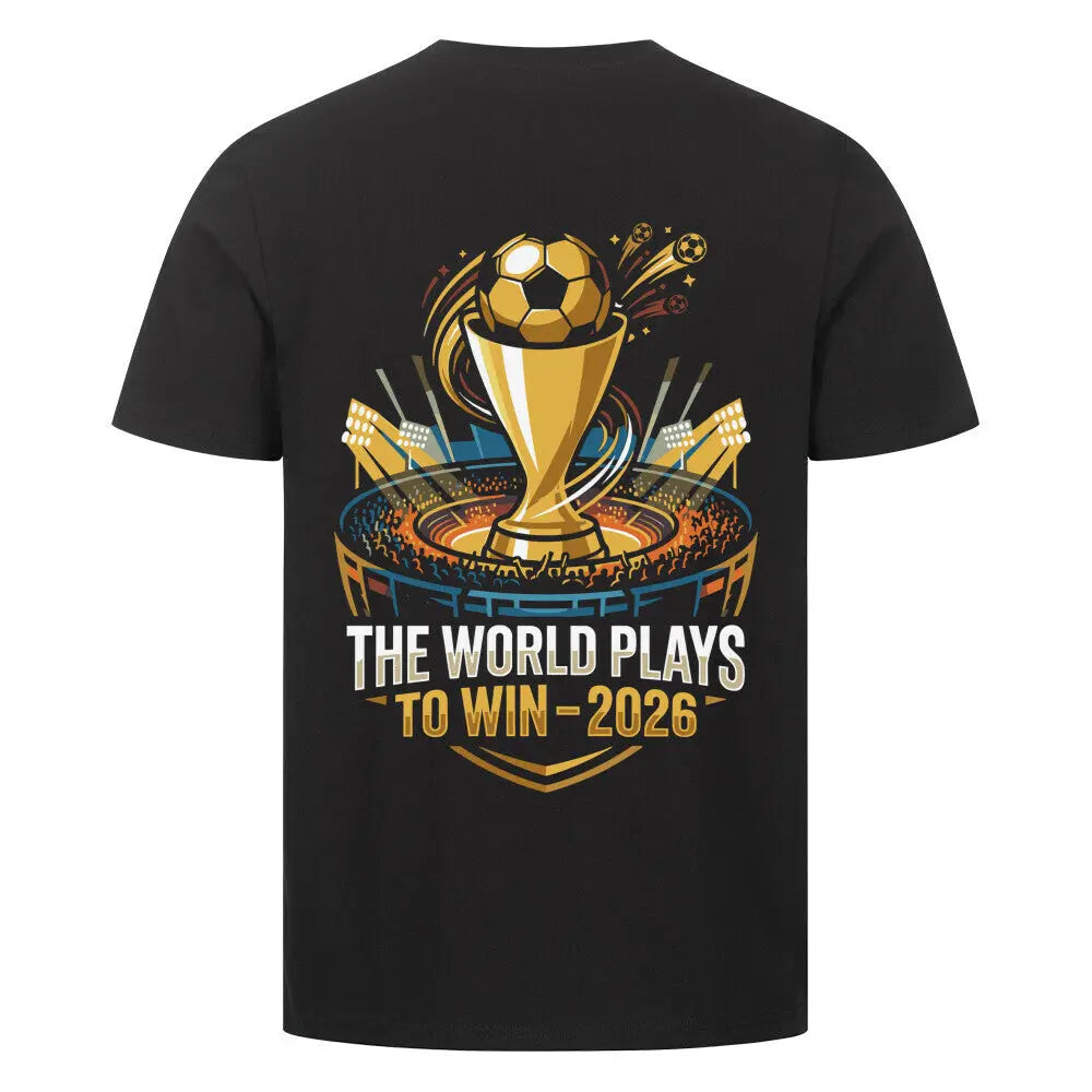 The World Plays To Win Stadion Shirt schwarz