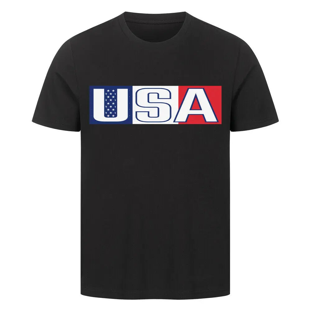 USA WM Premium T-Shirt schwarz